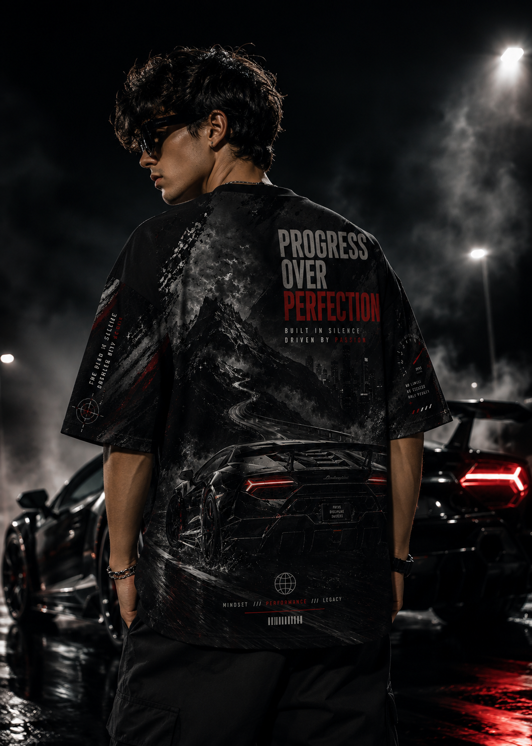 " CAR theme "| Unisex AOP Oversized Tee