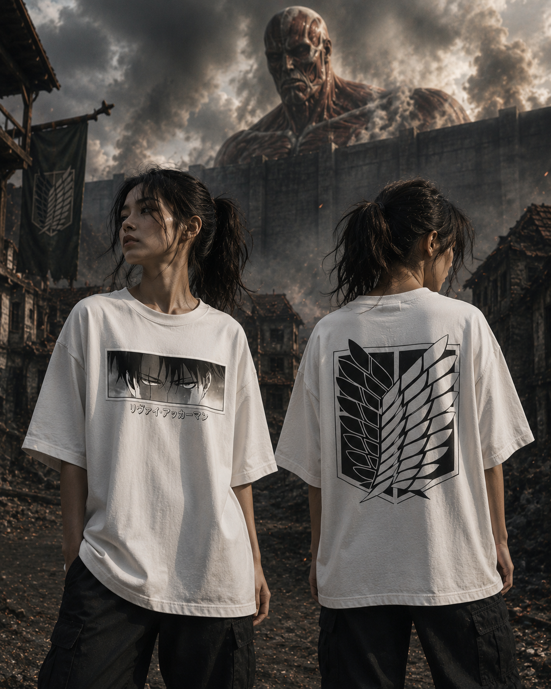 "Anime AOT " | Boys | Girls | Unisex Oversized Classic T-Shirt